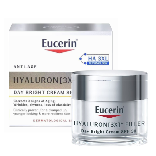 EUCERIN Hyaluron 3X + Filler Day Bright Cream SPF 30 50ml , EUCERIN Hyaluron,EUCERINHyaluron (3X) Filler Day Bright Cream SPF30 , ครีมทาผิวยูเซอริน ,ยูเซอริน, Eucerin Hyaluron (3X)+ Filler Day BRIGHT Cream SPF30 รีวิว , Eucerin Hyaluron (3X)+ Filler Day BRIGHT Cream SPF30 ราคา